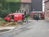 Teil der Löschwasserversorgung. Links: Das Tragkraftspritzenfahrzeug (TSF) aus Niederkirchen. Rechts: Das Tanklöschfahrzeug (TLF) 16/25 aus Otterberg