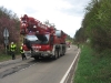 12. April 2011 – Pferderettung, Otterberg Neumühle; Kran wird in Stellung gebracht.