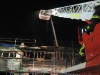 27. Mai 2011 – Großbrand, Enkenbach-Alsenborn Rosenhofstraße: Brandbekämpfung von der Drehleiter aus.