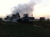 23. Oktober 2011 - Strohballenbrand, Sembach nähe Autobahnauffahrt; Bild: Hendrik Braun