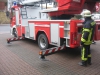 Fortbildung Drehleitermaschinisten am 21. Februar 2015, Drehleiter abstützen