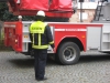 Fortbildung Drehleitermaschinisten am 21. Februar 2015, Einweisung und Inbetriebnahme an der Abteikirche