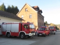 Alarmübung Frankelbach; Bereitstellungsraum am Feuerwehrhaus