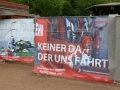 Bauzaunbanner zur Kampagne: Deine Heimat. Deine Feuerwehr! Komm, mach mit!