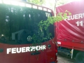Auch die Feuerwehrfahrzeuge sind für die Rückfahrt nach Otterberg geschmückt.