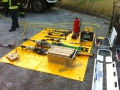Übung der Feuerwehr Otterberg am 3. August 2015; Geräteablage