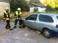Übung der Feuerwehr Otterberg am 3. August 2015; Schaffung einer Erstöffnung