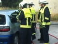 Übung der Feuerwehr Otterberg am 3. August 2015; Vorbereitung der Dachentfernung
