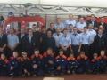 Feuerwehrfest 2015; Gruppenbild vor der alten Drehleiter