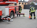 Fortbildung der Drehleitermaschinisten 2016; Aufbau Werfer