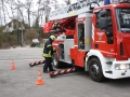 Fortbildung der Drehleitermaschinisten 2016; Aufbau Werfer