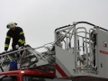 Fortbildung der Drehleitermaschinisten 2016; Aufbau Werfer