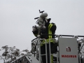 Fortbildung der Drehleitermaschinisten 2016; Aufbau Werfer
