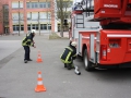 Fortbildung der Drehleitermaschinisten 2016; Aufbau Werfer