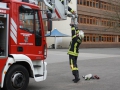 Fortbildung der Drehleitermaschinisten 2016; Aufbau Werfer