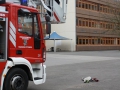 Fortbildung der Drehleitermaschinisten 2016; Aufbau Werfer