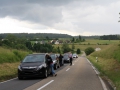 18. Juni 2016 - Verkehrsunfall, L388 Schneckenhausen - Heiligenmoschel; Wartende Autofahrer vor der Unfallstelle.