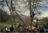 Orkan Wiebke: Am 2. März 1990 beseitigte die Feuerwehr Otterberg mehrere Gefahrenstellen, darunter auf dem Friedhof der Wallonenstadt.