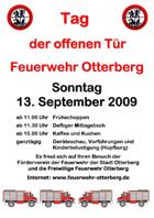 Plakat Feuerwehrfest Otterberg 2009 Plakat Feuerwehrfest Otterberg 2009