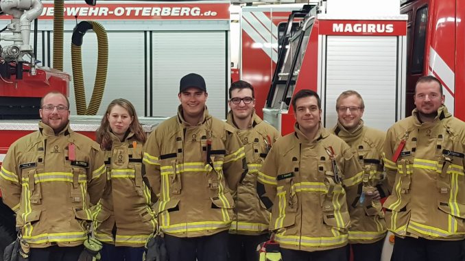 Bastian Tröster, Olivia Schwarz, Ricardo Budek, Marco Müller, Thomas Kennel, Dominik Tröster und Björn Tietje.
