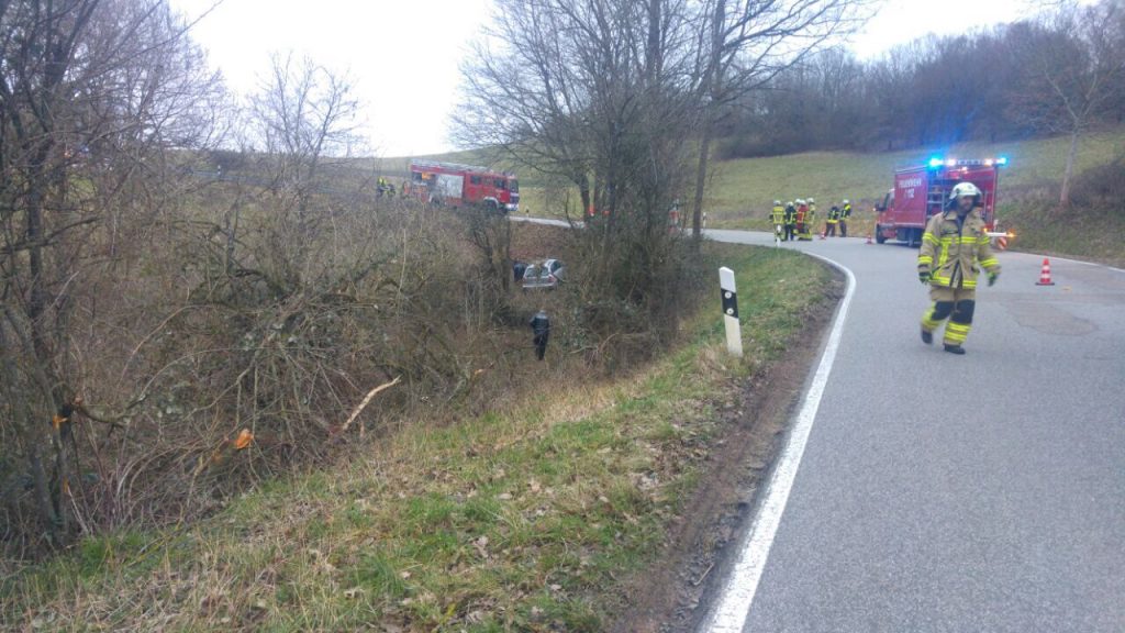14. Januar 2018 - Verkehrsunfall, K28 Olsbrücken - Niederkirchen-Wörsbach