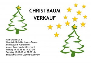 Plakat Baumverkauf 2018