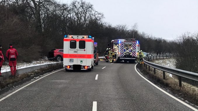 25. Januar 2019 - Verkehrsunfall, L382 Niederkirchen - Schallodenbach