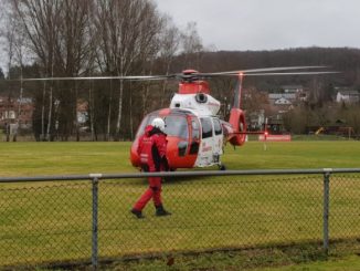 13. Januar 2019 - Hubschrauberlandesicherung, Olsbrücken Sportplatz