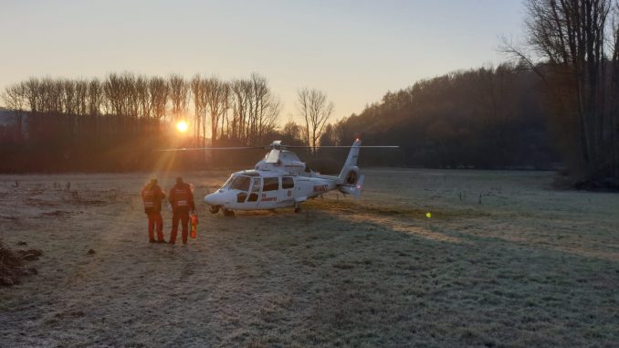 5. Februar 2019 - Hubschrauberlandesicherung, Hirschhorn