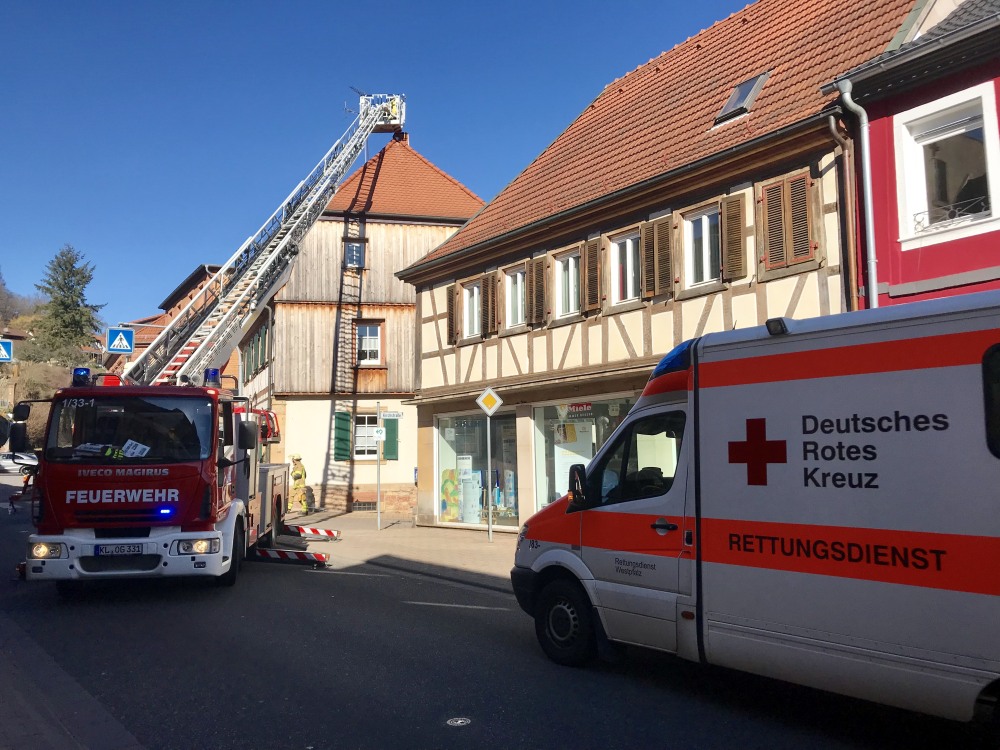 27. Februar 2019 - Kaminbrand, Otterberg Hauptstraße