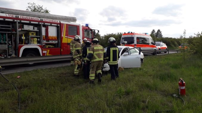 7. Mai 2019 - Verkehrsunfall, B270 Otterbach - Kaiserslautern-Erfenbach