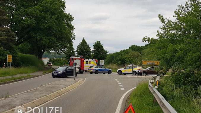 30. Mai 2019 - Verkehrsunfall, L389 Otterbach - L387 (Otterberg); Bild: Polizei Rheinland-Pfalz