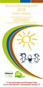 Sommerferienprogramm 2019 der Verbandsgemeinde Otterbach-Otterberg