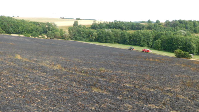 18. Juli 2019 - Traktor- und Flächenbrand, Niederkirchen-Heimkirchen