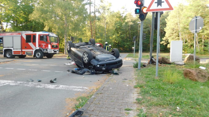 Verkehrsunfall auf dem Verkehrsübungsplatz