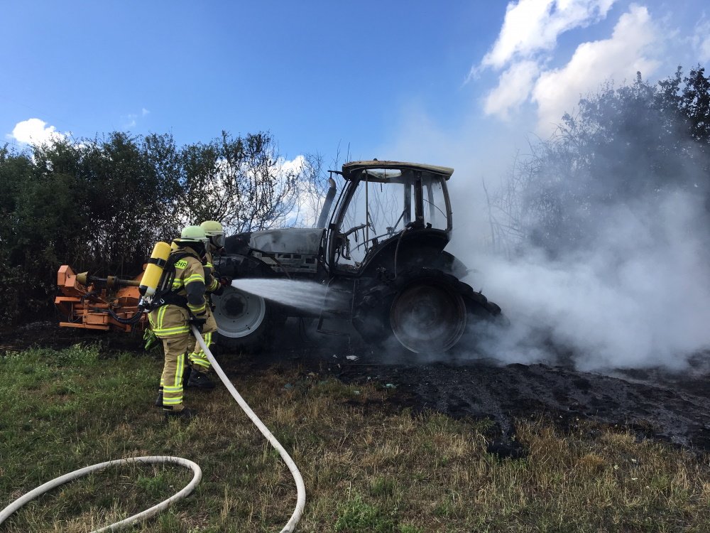 10. August 2019 - Traktorbrand, Schallodenbach Hahnbacherhof