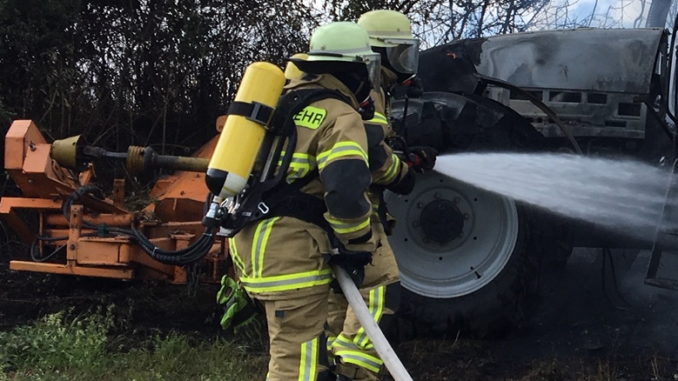 10. August 2019 - Traktorbrand, Schallodenbach Hahnbacherhof