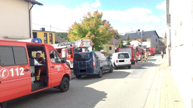 17. September 2019 - Rauchentwicklung aus Gebäude, Olsbrücken Hauptstraße (Kindergarten)