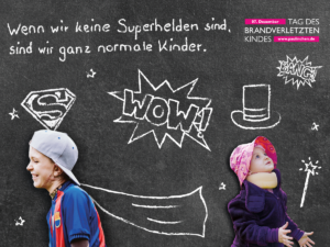 Aktionsbild „Tag des brandverletzten Kindes“ am 7. Dezember