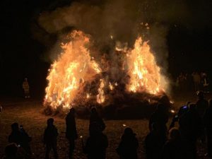 Winterverbrennung am 9. März 2019 auf dem Oberberg bei Olsbrücken.