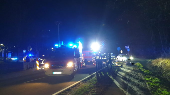 7. Februar 2020 - Verkehrsunfall, B270 Hirschhorn - Olsbrücken