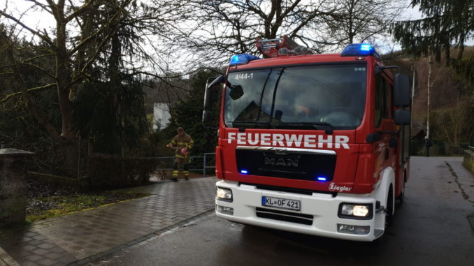 4. Februar 2020 - Radweg überflutet, Lauter im Bereich Olsbrücken