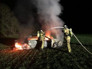 15. März 2020 – Fahrzeugbrand, Otterberg Frohnberg (Solarpark)