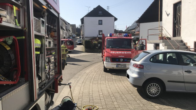 Kaminbrand in Schallodenbach, Johannesstraße.