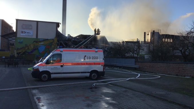 22. März 2020 – Großbrand, Otterberg Ringstraße; Bild vom 23. März 2020