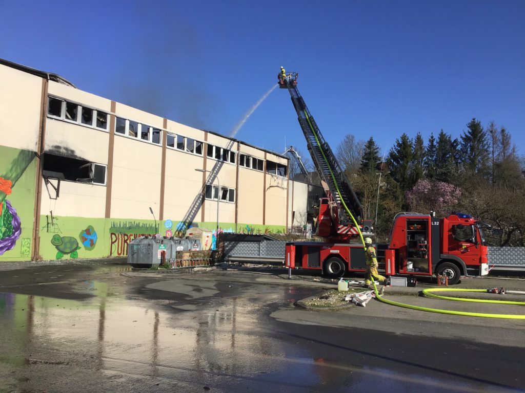 22. März 2020 – Großbrand, Otterberg Ringstraße; Bild vom 23. März 2020