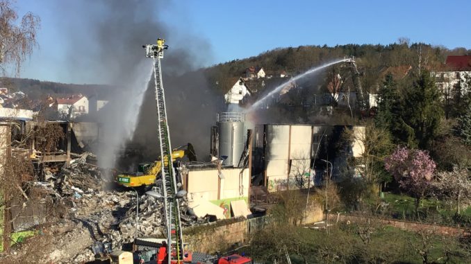 22. März 2020 – Großbrand, Otterberg Ringstraße; Bild vom 24. März 2020