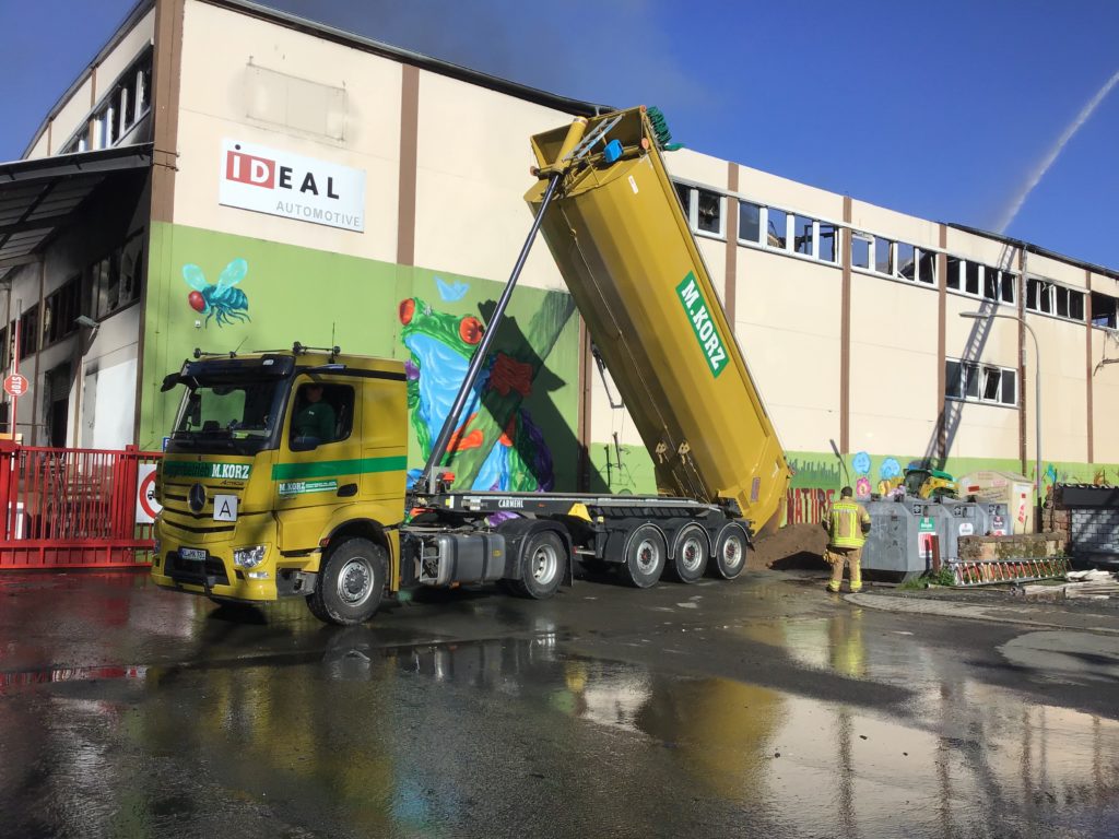 22. März 2020 – Großbrand, Otterberg Ringstraße; Bild vom 23. März 2020