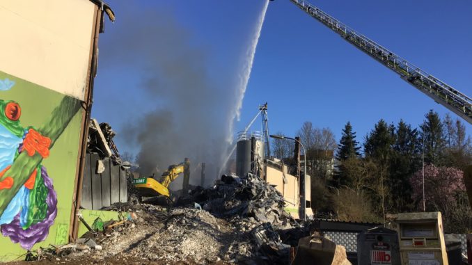 22. März 2020 – Großbrand, Otterberg Ringstraße; Bild vom 24. März 2020