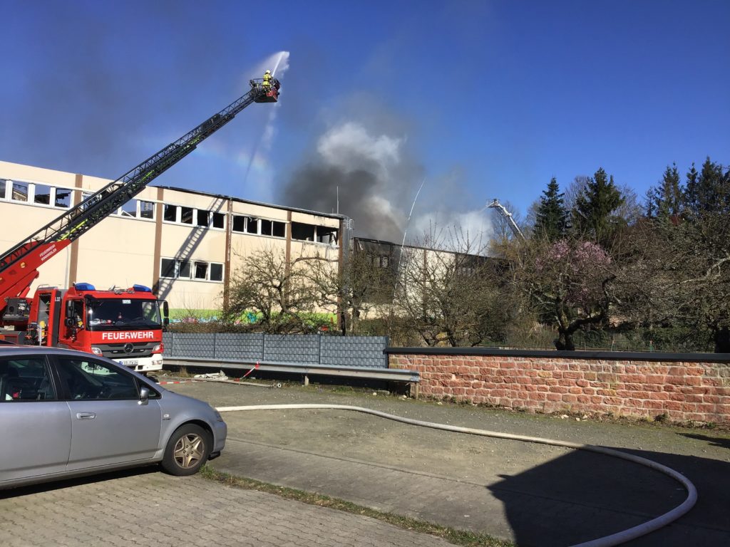 22. März 2020 – Großbrand, Otterberg Ringstraße; Bild vom 23. März 2020